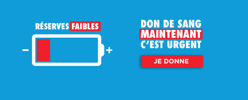 Don du sang : les réserves françaises sont au plus bas copyright : EFS