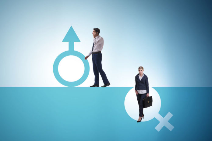 Symbole masculin en haut, symbole féminin en bas