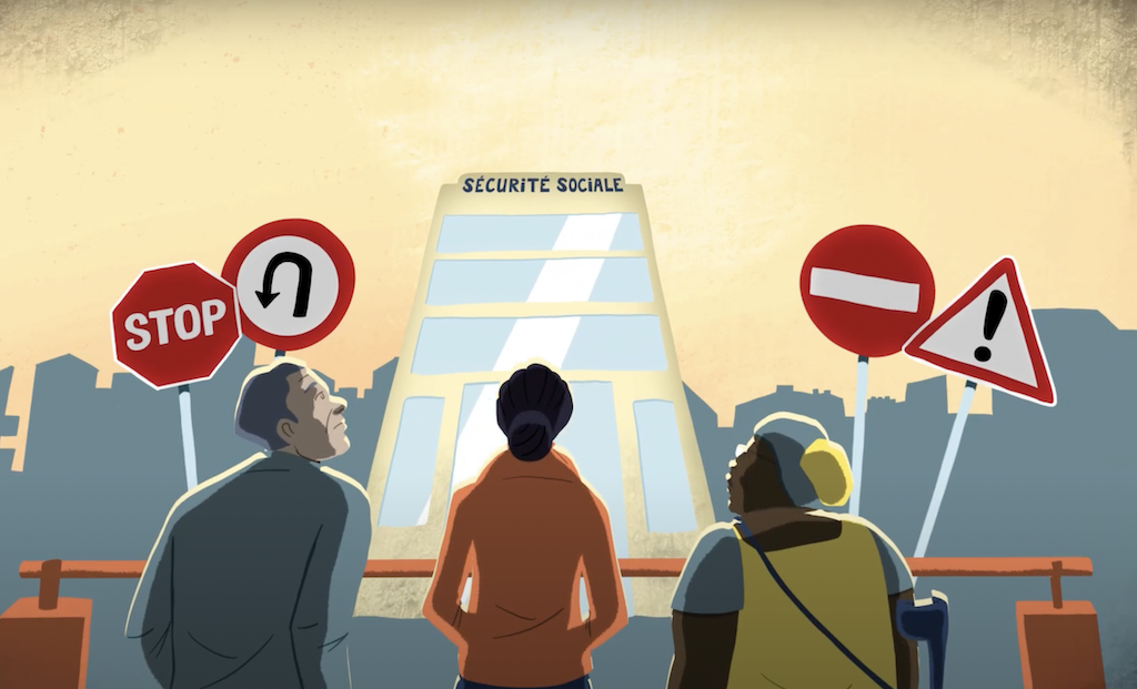 Aux multiples barrières à l’accès aux services publics, se sont ajoutées celles de la réforme des droits de santé votée fin 2019. Capture écran Médecins du Monde