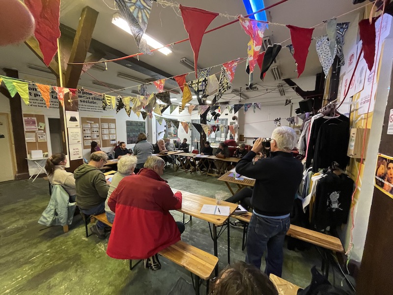Conférence de presse à Paris du Réseau européen contre la privatisation de la santé  le 7 avril 2022 © Mutuelles de France