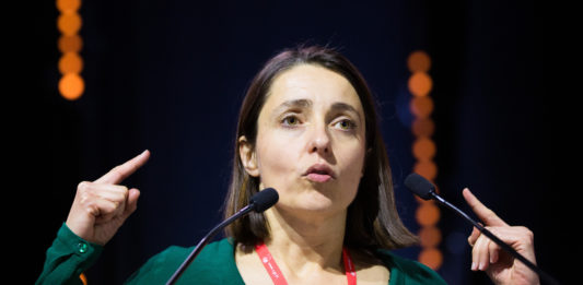 Sophie Binet est la nouvelle secrétaire générale de la CGT © Jean Nicholas GUILLO/REA
