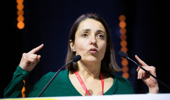 Sophie Binet est la nouvelle secrétaire générale de la CGT © Jean Nicholas GUILLO/REA