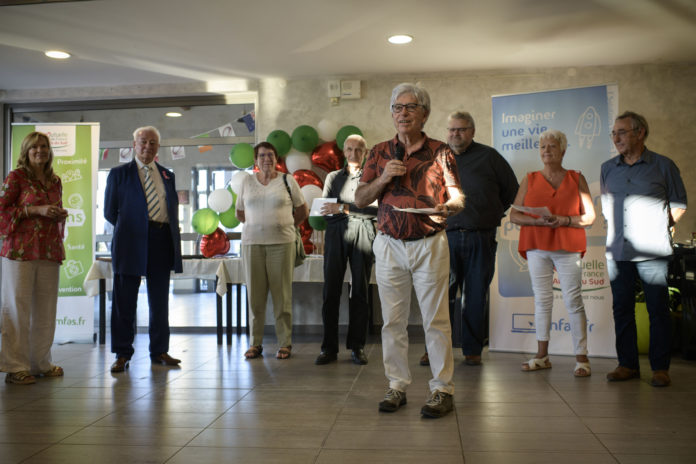 Jean-Claude Eyraud, président de la MFAS, était entouré de personnalités mutualistes. ©Eric Franceschi