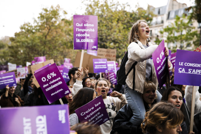 Manifestation du collectif Nous toutes, lors de la Journée internationale contre les violences faites aux femmes
