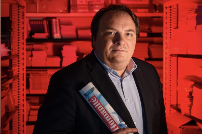 Fabien Gay, le directeur du journal « L’Humanité ». Photo : Magali Delporte