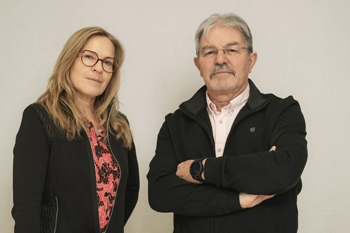 Laurence Allix, directrice de la Mutuelle de France Alpes du Sud, et Rémy Charpy, son président. © Eric Franceschi
