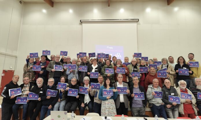 Les élus de la MCRN lors de l’assemblée générale de la mutuelle, le 16 octobre. © DR